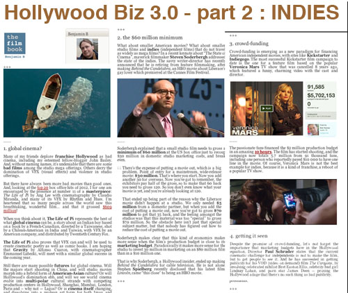 Hollywood Biz 3-0 - INDIES - Benjamin B -thefilmbook-