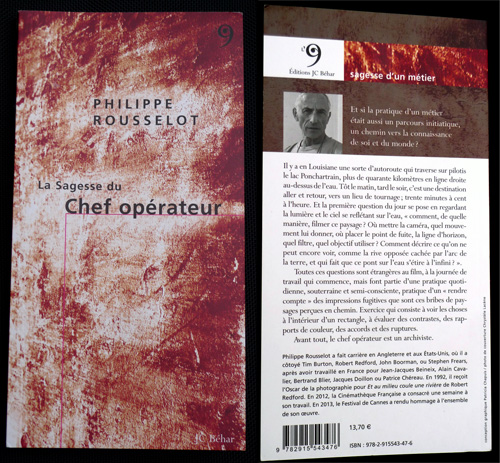 La sagesse du chef operateur - de Philippe Rousselot -thefilmbook