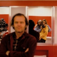 Kubrick self-portrait on set of THE SHINING