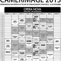 Camerimage 2013 schedule