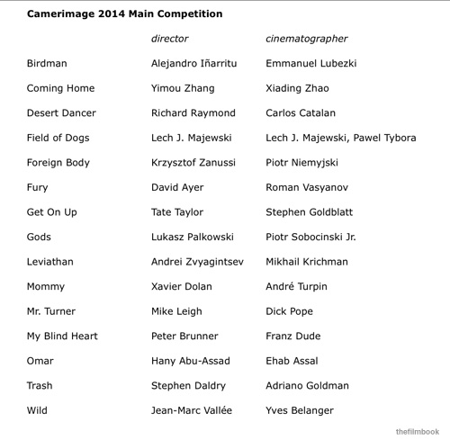 camerimage 2014 main competition -thefilmbook-
