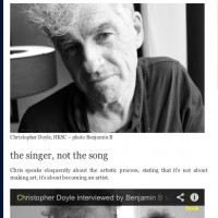 Christopher Doyle video interview part 1