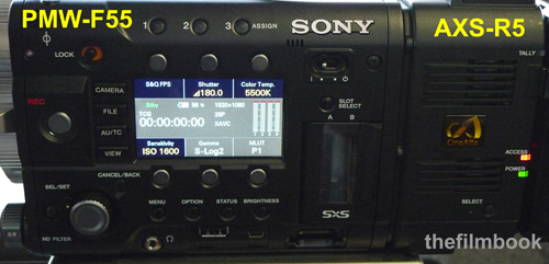 Sony F55 with AXS-R5 Raw recorder -thefilmbook-