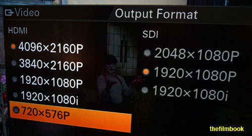 Sony Z100 output formats -thefilmbook