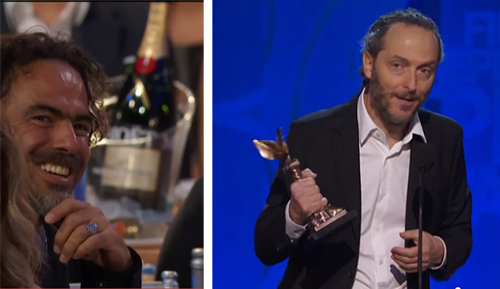 Emmanuel Lubezki accepts Spirit Award and thanks Alejandro Inarritu -thefilmbook-